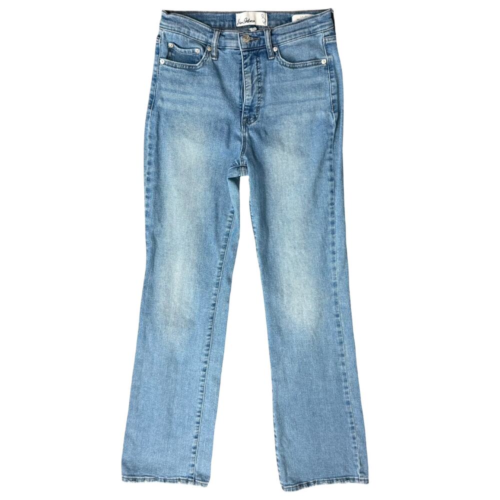Sam Edelman Blue Medium Wash Laurs High Rise Relaxed Boot Cut Jeans size 27
